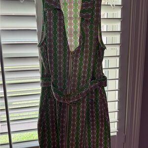 Show Me Your MuMu Vibrant Green and Pink Mini Dress